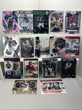 Texans Andre Johnson/Nico Collins w/Tank Dell/CJ Stroud/Marks Rookies lot of 16